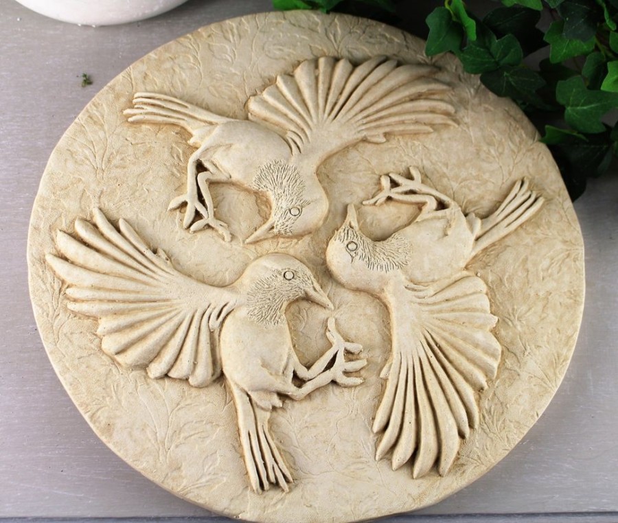 Outdoor Living Blooming Botanicals | 3 Birds Plaque