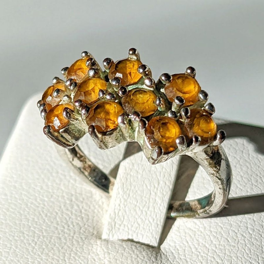 Giftware Fat Fingers | Citrine Cluster Ring