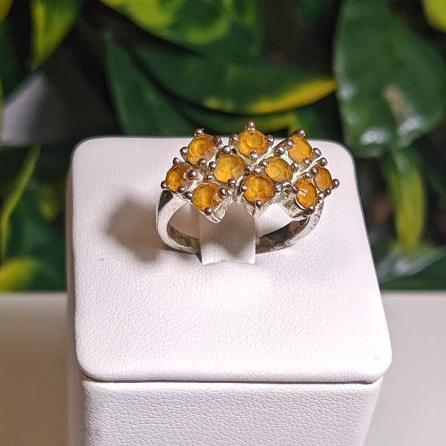 Giftware Fat Fingers | Citrine Cluster Ring