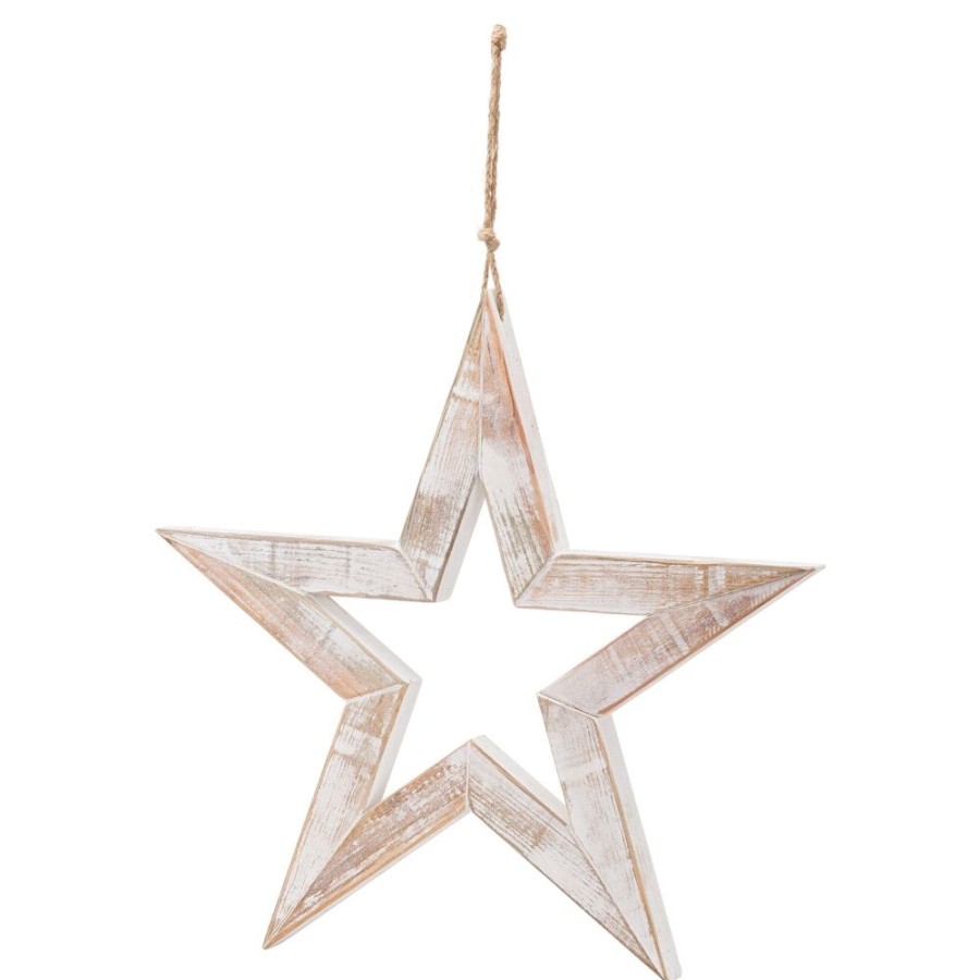 Home Decor Lilac Blanc | Antique Style White Star