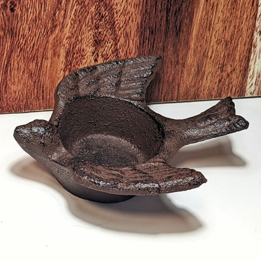 Home Decor Blooming Botanicals | Cast Iron Bird Tealight Holder