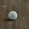 Home Decor Hooked! | Grey Pattern On White Ceramic Knob