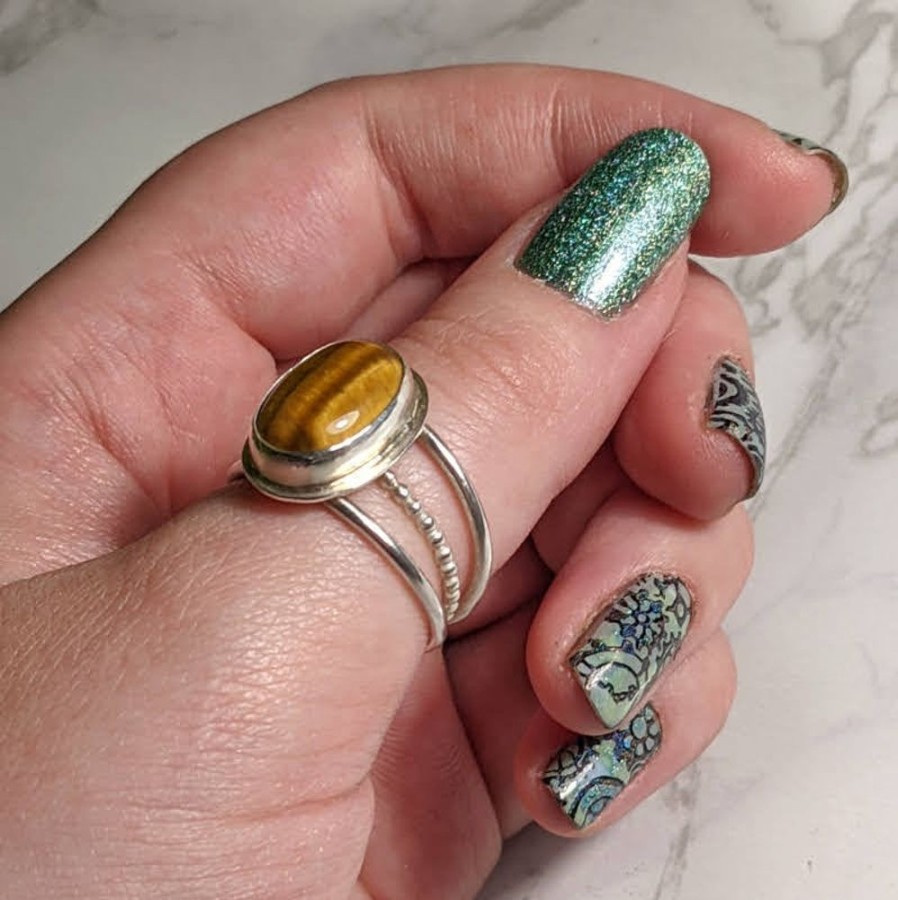 Giftware Fat Fingers | Tiger'S Eye Ring