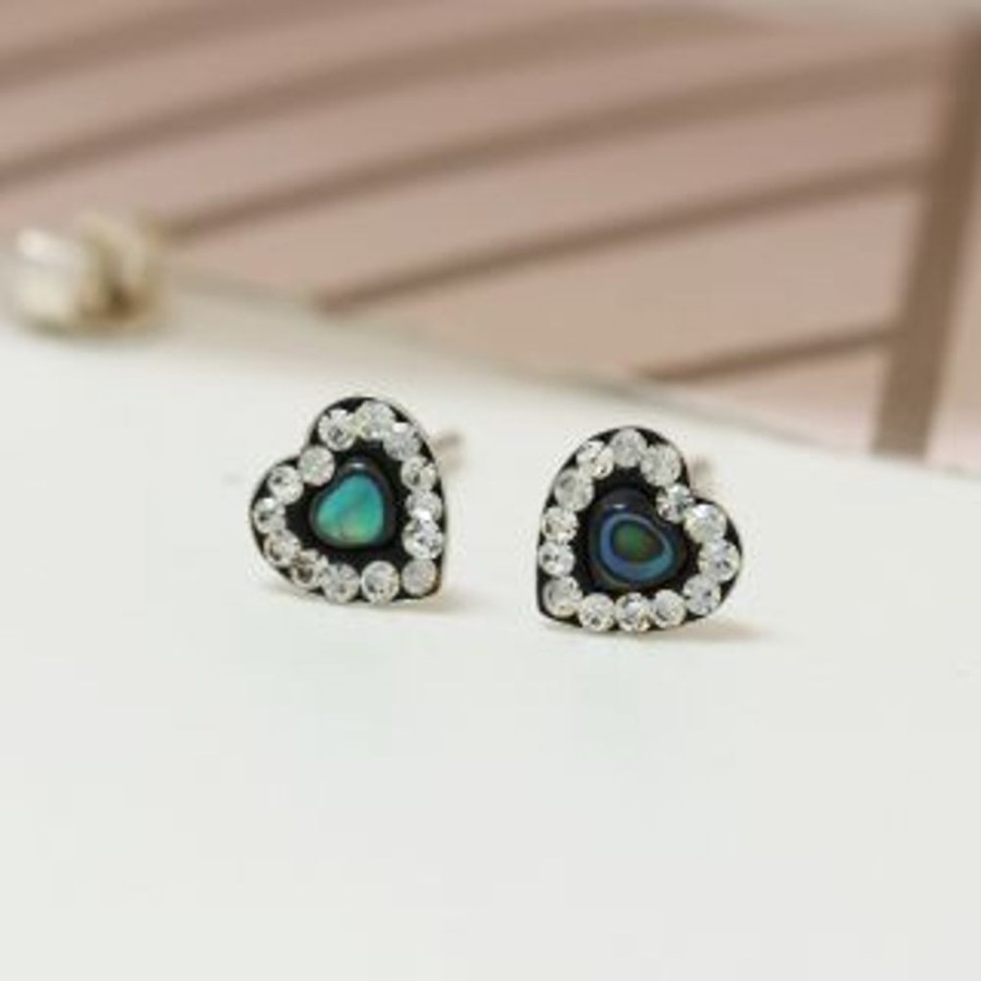 Fashion & Accessories JassBerry | Sterling Silver And Paua Stud Earrings