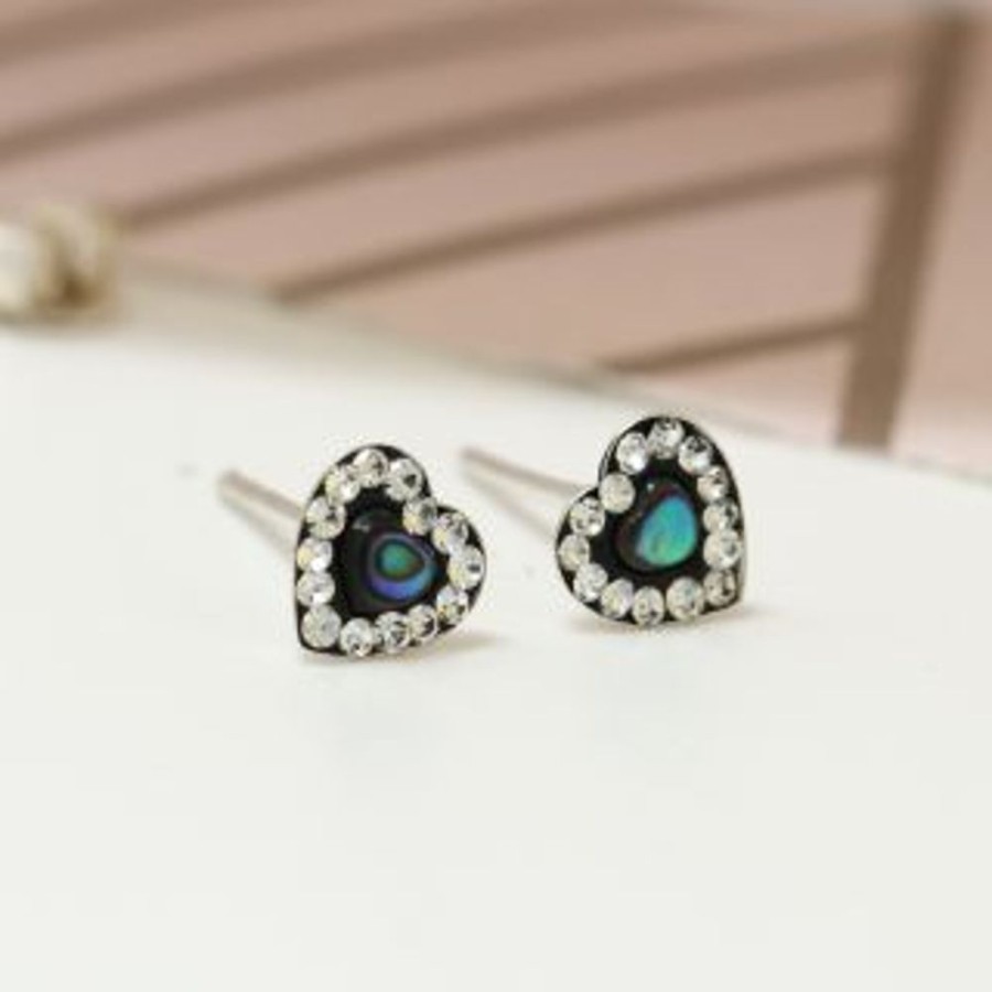 Fashion & Accessories JassBerry | Sterling Silver And Paua Stud Earrings