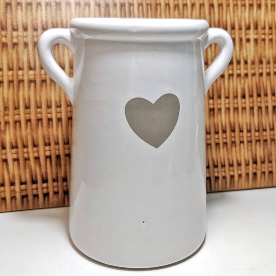 Home Decor Blooming Botanicals | Grey Heart Jug 13Cm