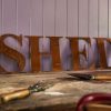 Garden JassBerry | Rusty Metal Letters - Shed Sign