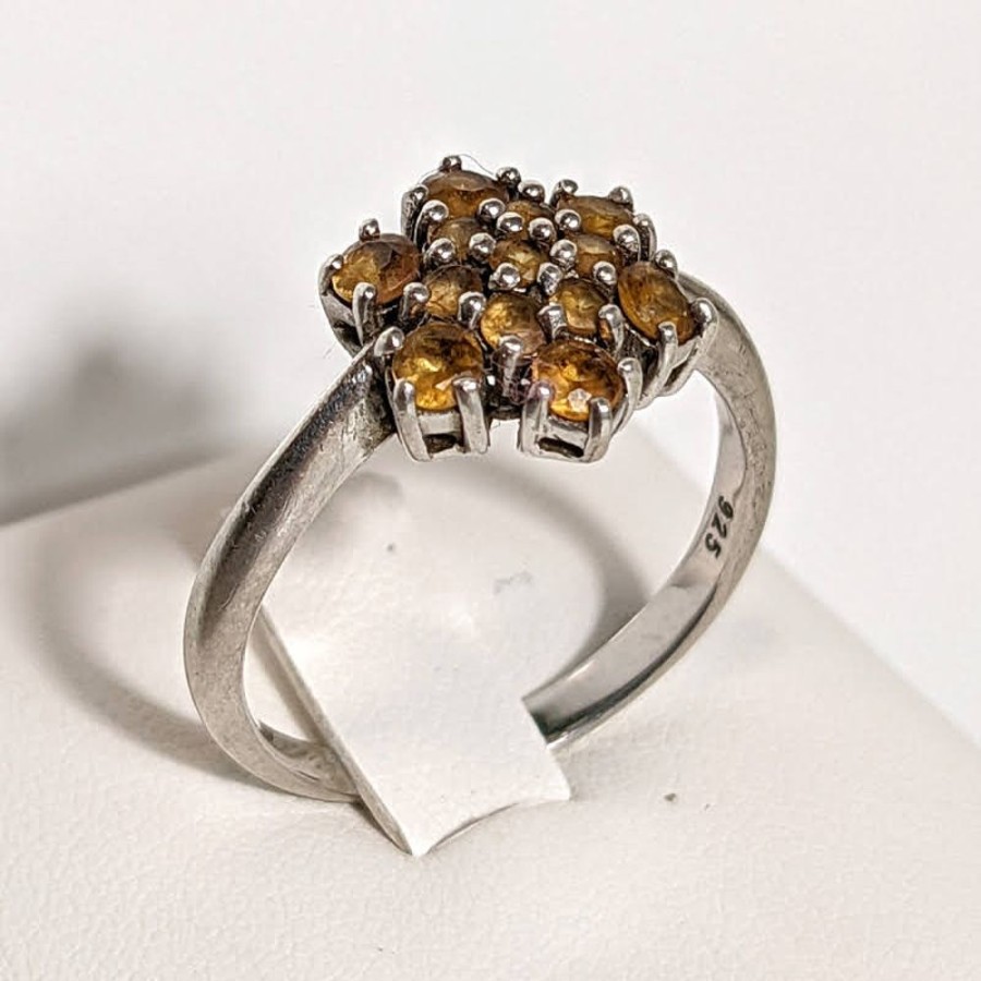 Fashion & Accessories Fat Fingers | Citrine Hex Cluster Ring