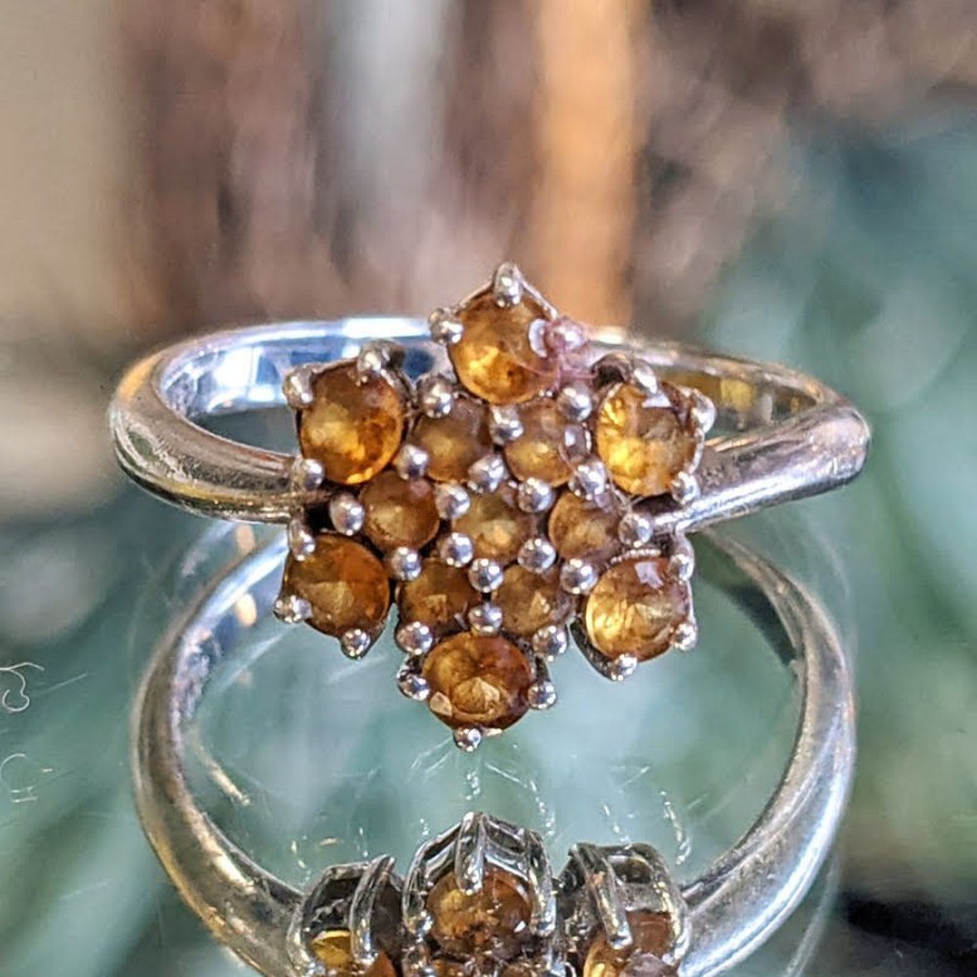 Fashion & Accessories Fat Fingers | Citrine Hex Cluster Ring