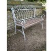 Garden Blooming Botanicals | Metal & Wood Bench