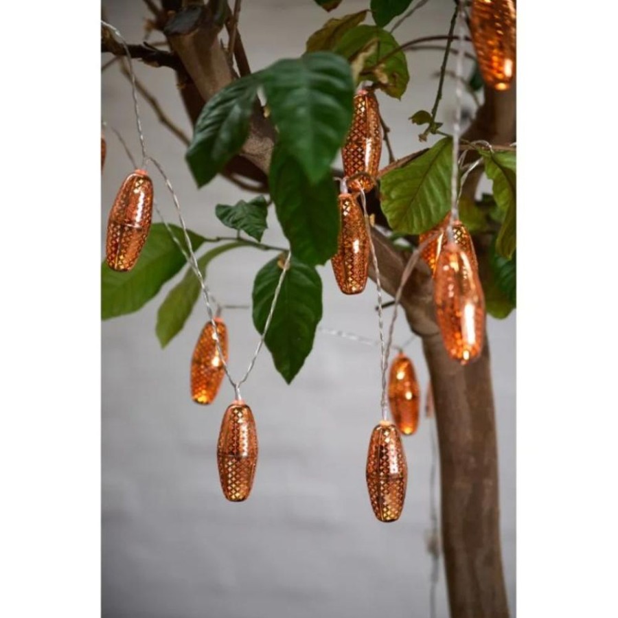 Home Decor Blooming Botanicals | Marrakesh Copper Solar Lights