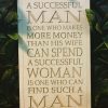 Giftware Blooming Botanicals | Successful Man Wall Plaque