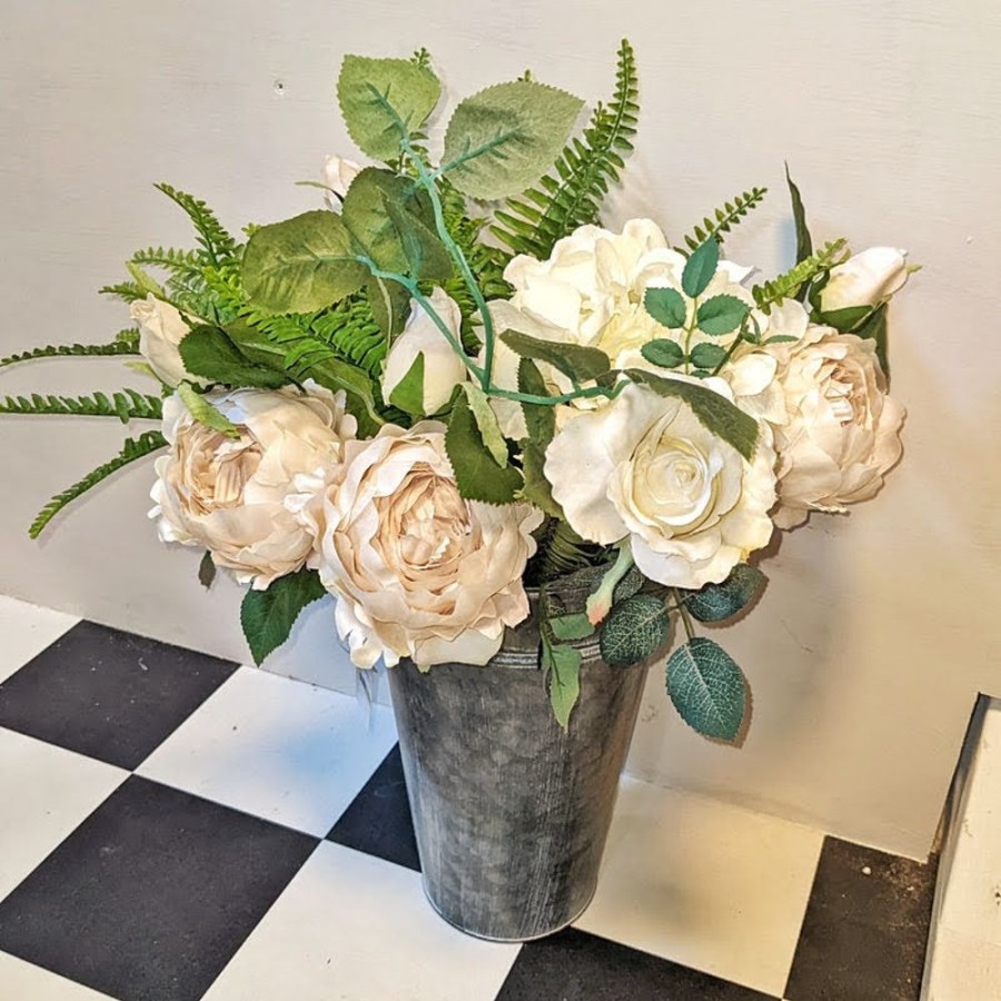 Home Decor Blooming Botanicals | Aged Grey Vase 30Cm