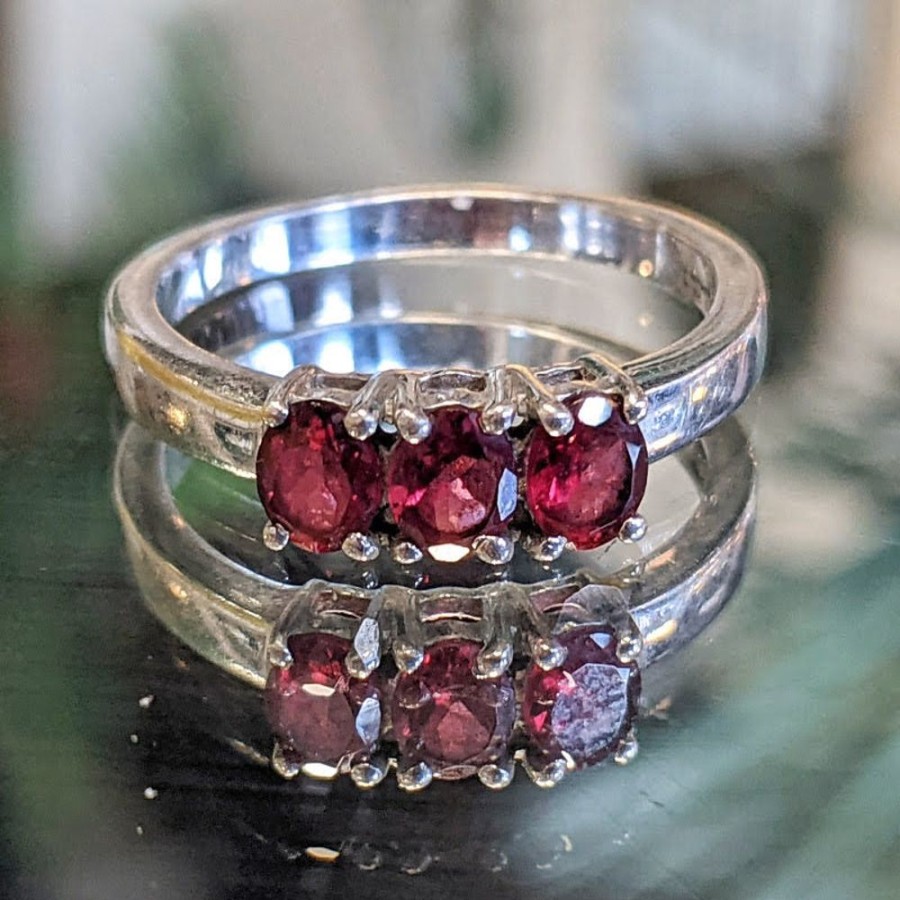 Giftware Fat Fingers | Garnet Triple Ring