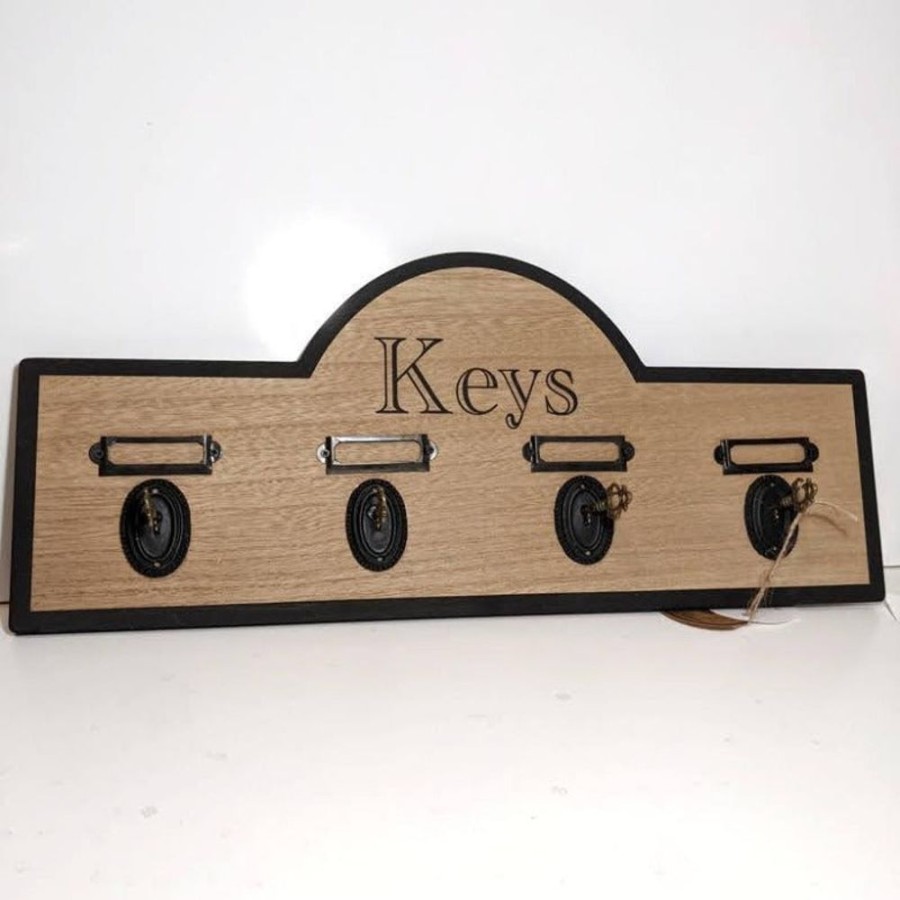 Home Decor Hurst House Trading | Wooden Key Hook Plaque