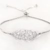 Fashion & Accessories Fat Fingers | Silver Brooch Adjustable Bracelet