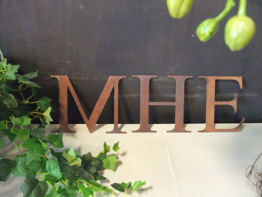 Home Decor Hive | Rusty Metal Letters 12Cm