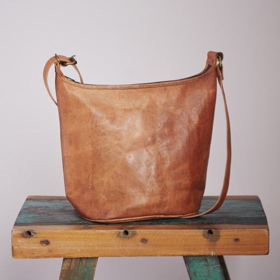 Fashion & Accessories JassBerry | Fairtrade Leather Tote Bag