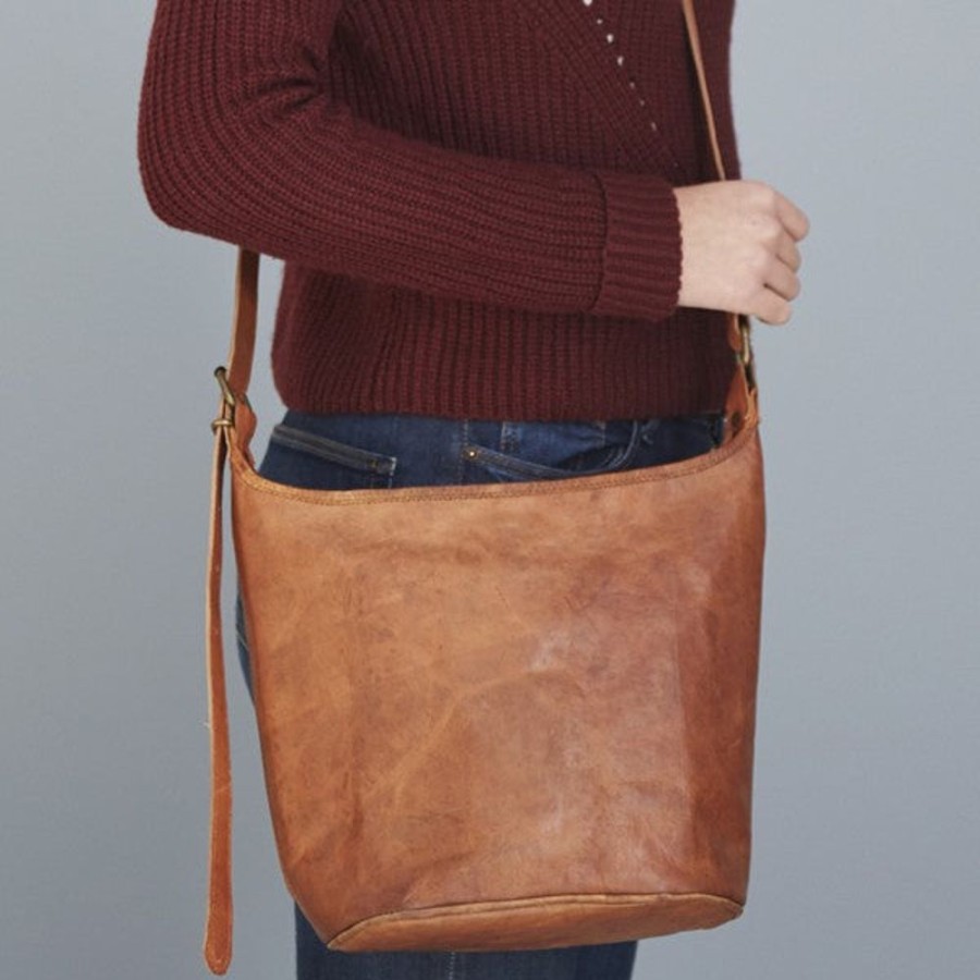 Fashion & Accessories JassBerry | Fairtrade Leather Tote Bag