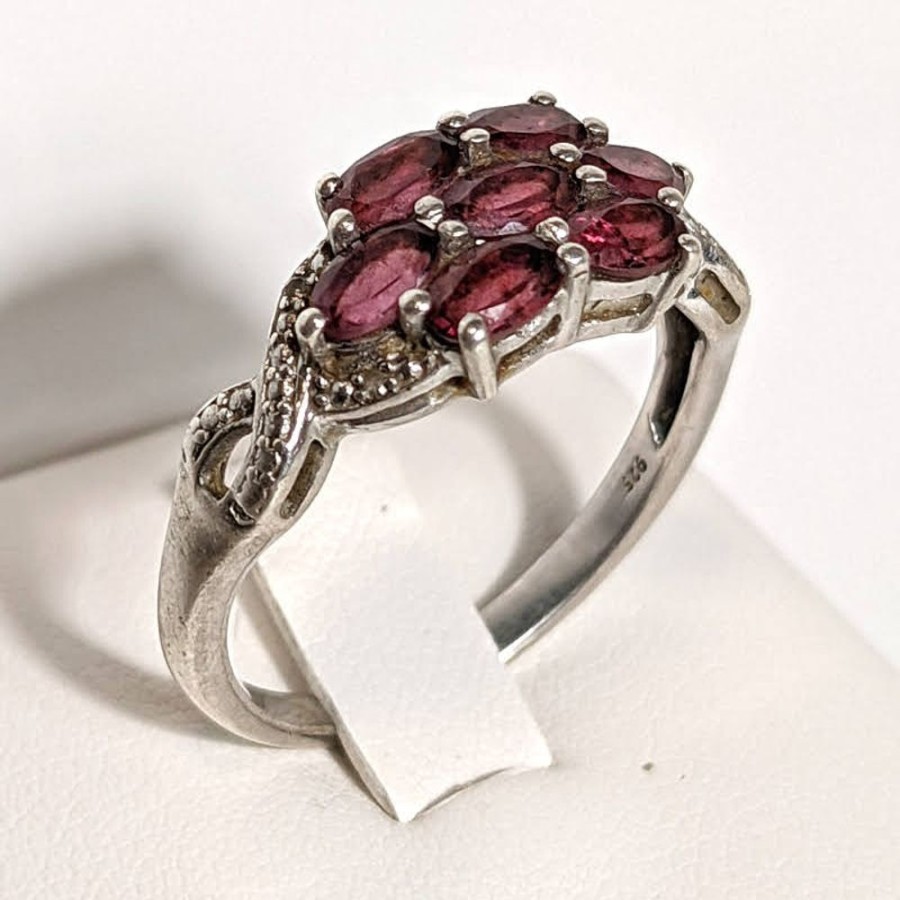 Giftware Fat Fingers | Garnet Cluster Ring