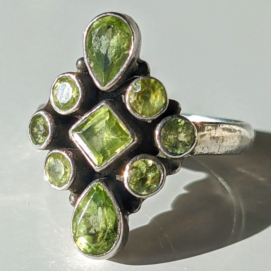 Fashion & Accessories Fat Fingers | Peridot Cluster Ring