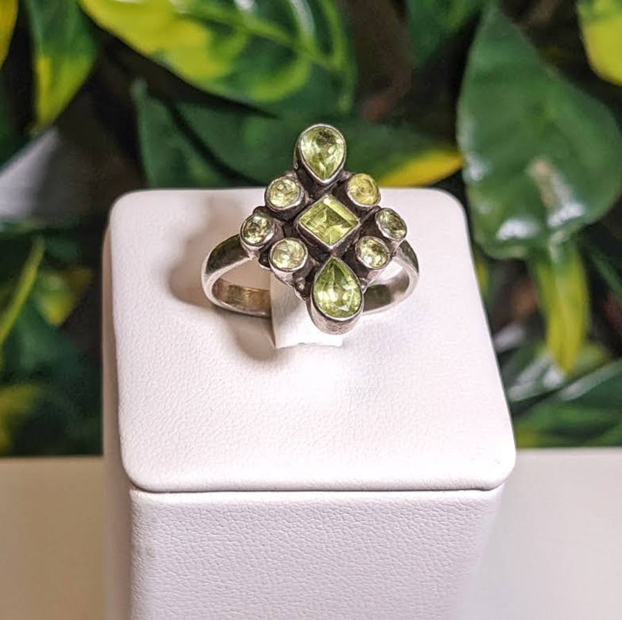 Fashion & Accessories Fat Fingers | Peridot Cluster Ring