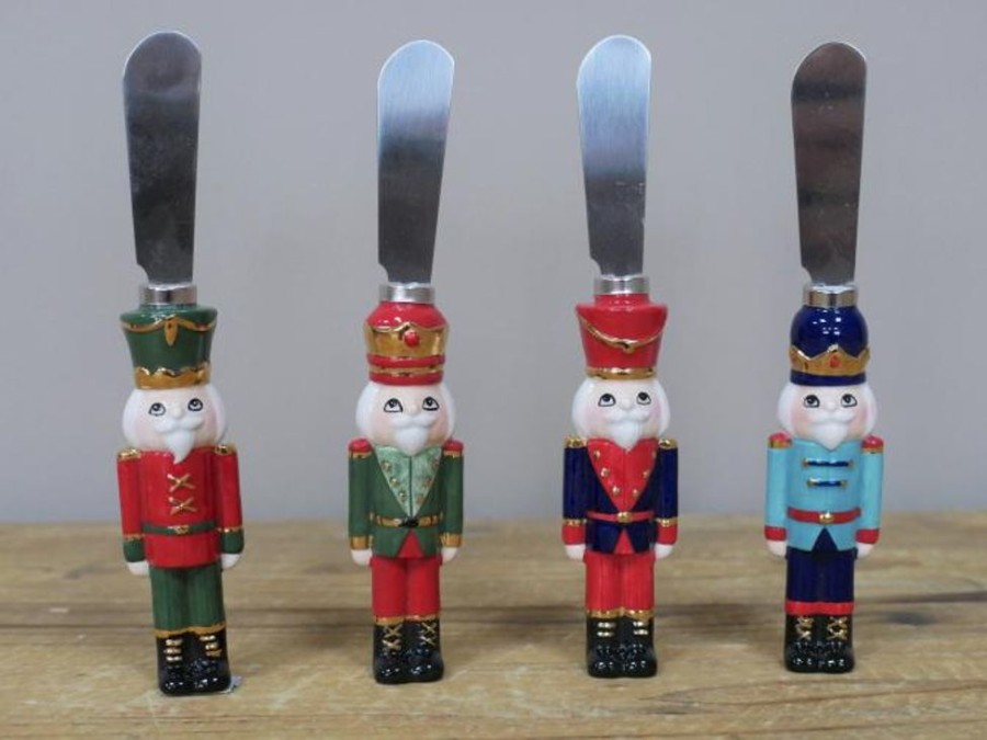 Christmas Hurst House Trading | Set Of 4 Christmas Butter Knives