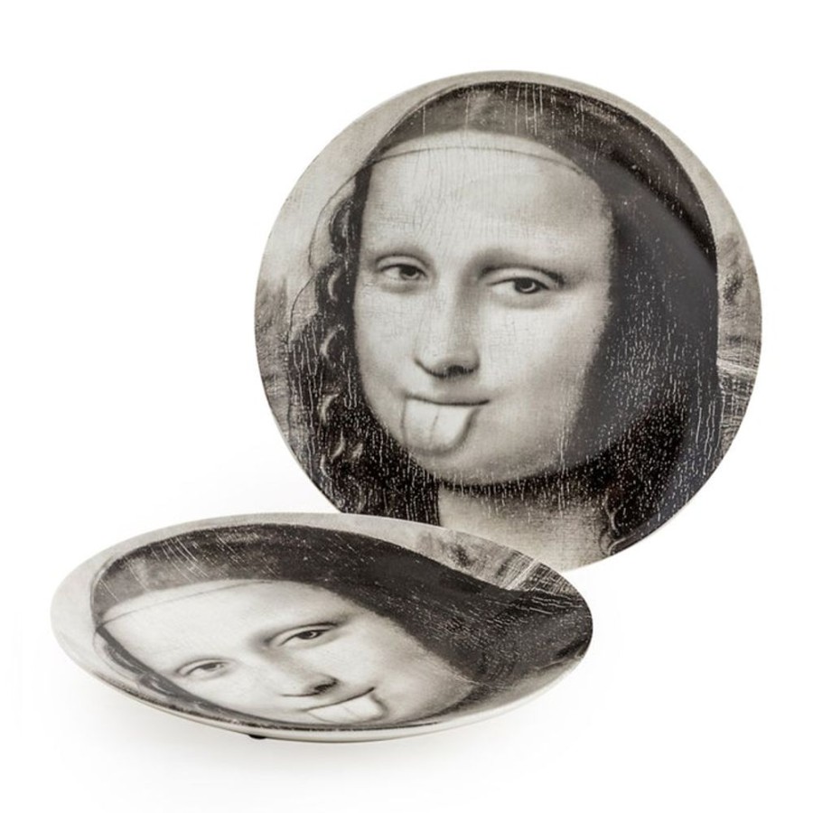 Home Decor Hurst House Trading | Mona Lisa Face Plates 10" - Tongue