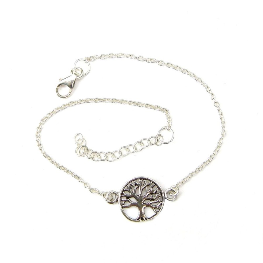 Fashion & Accessories Fat Fingers | Silver Tree Of Life Bracelet