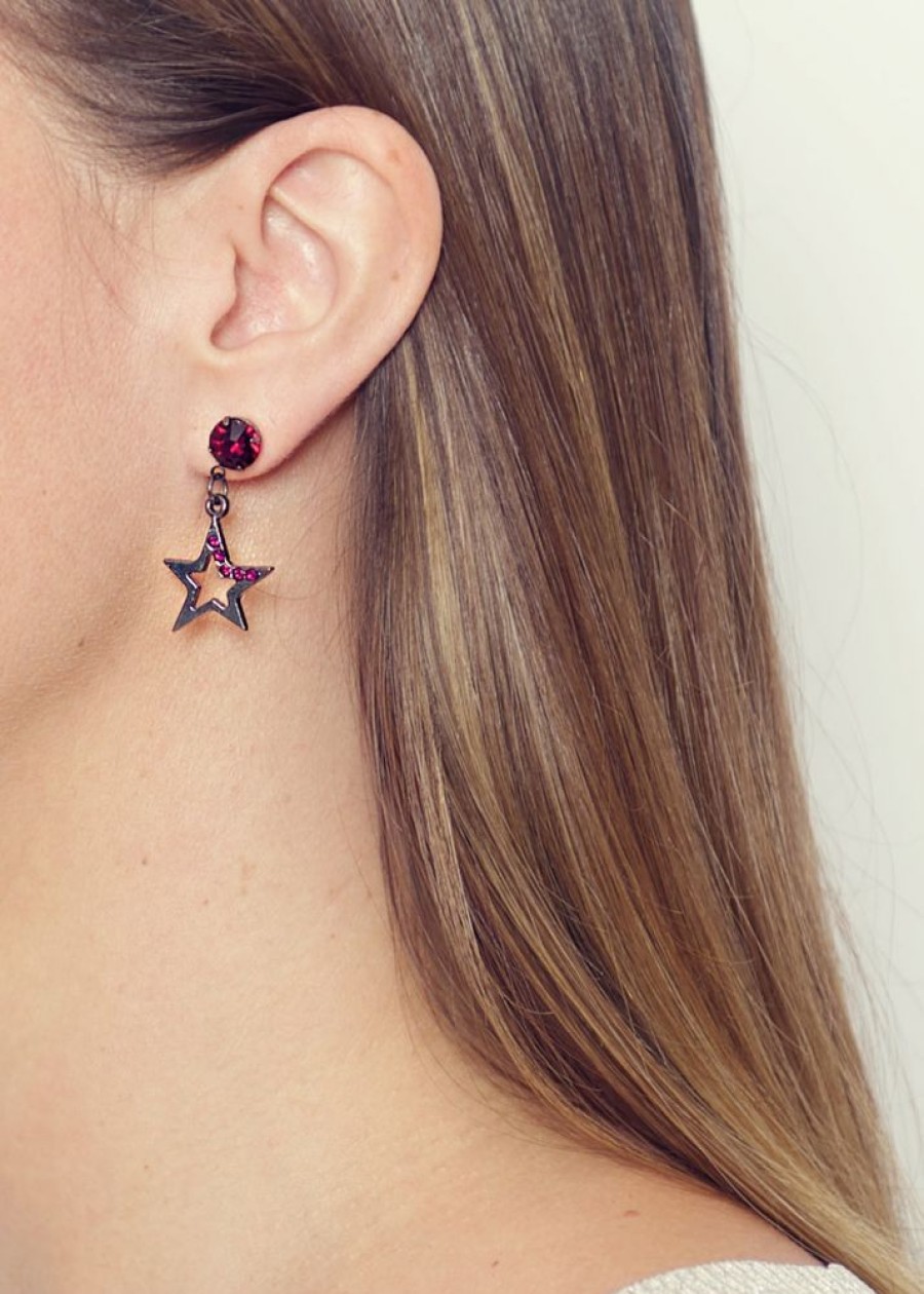 Fashion & Accessories JassBerry | Plum Star Earrings