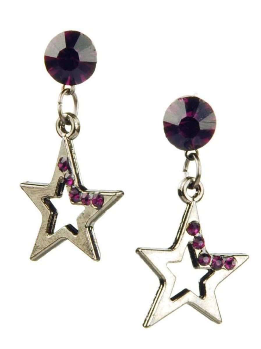 Fashion & Accessories JassBerry | Plum Star Earrings