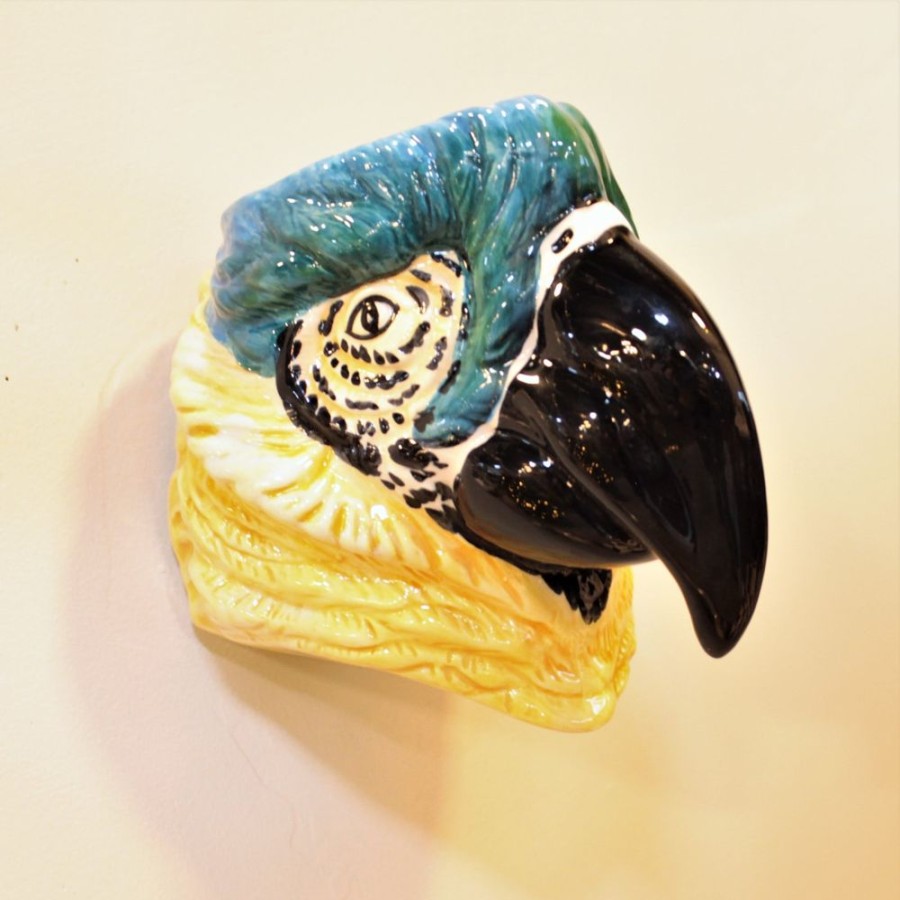 Giftware Signature Collection | Ceramic Macaw/Parrot Wall Vase