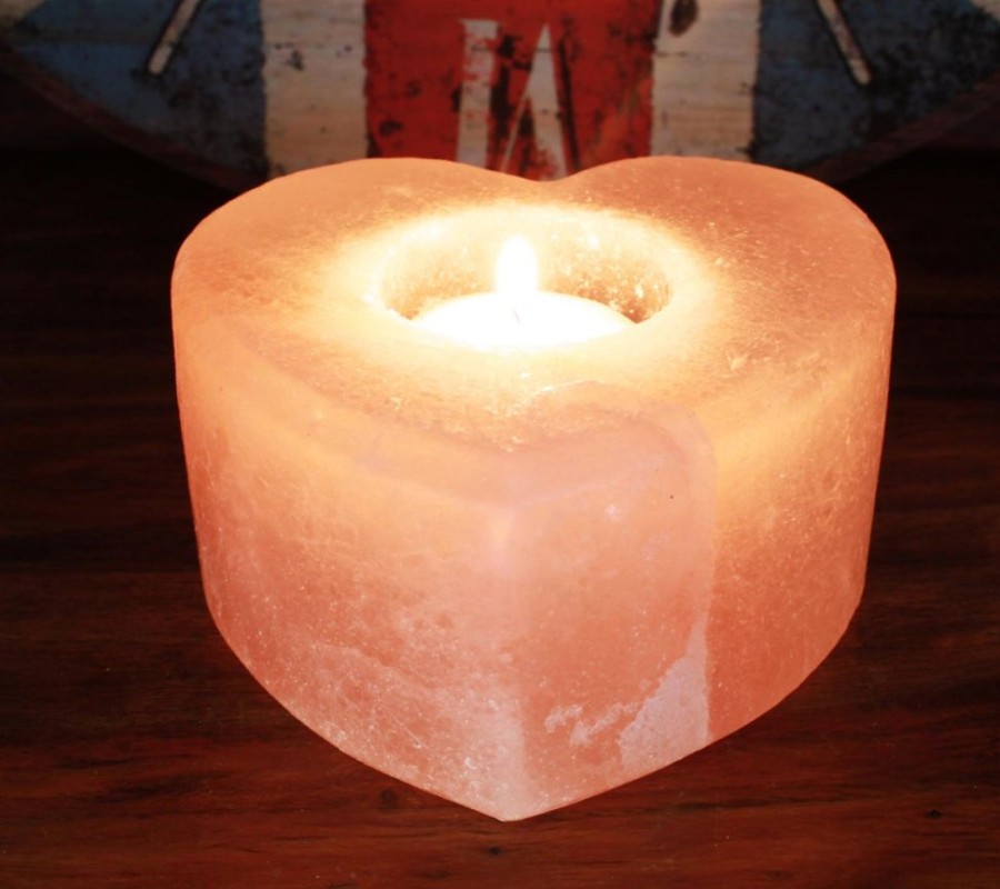 Body, Bath & Home Fragrance JassBerry | Natural Himalayan Salt Tea Light - Heart