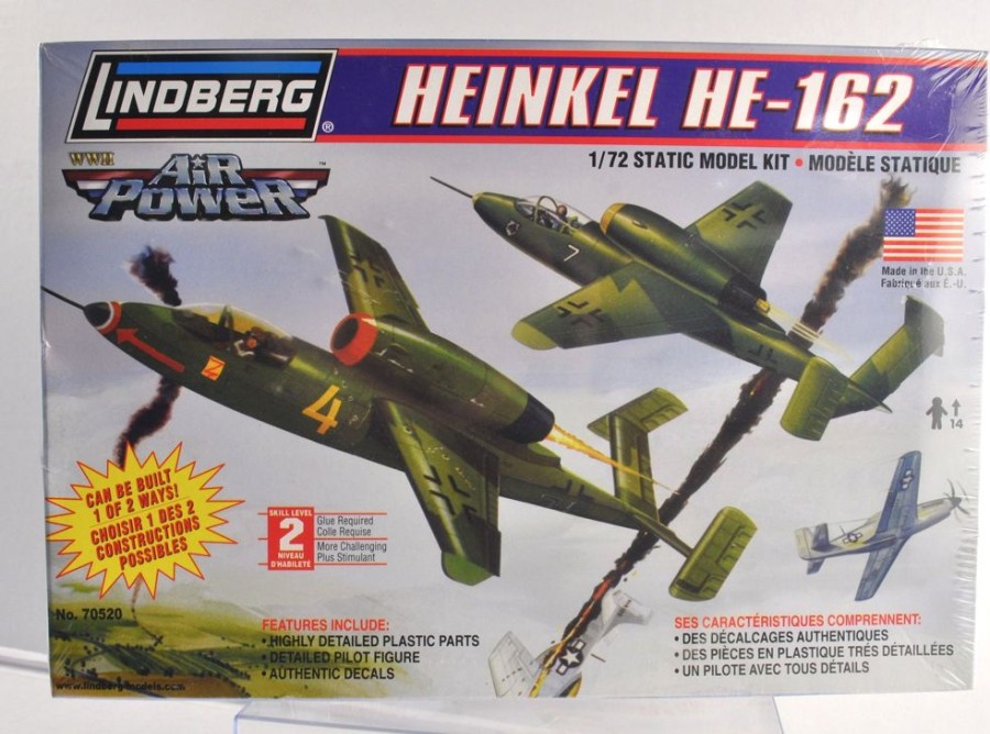 Giftware Droids | Plastic Model Kit Lindberg 1:72 Heinkel He-162