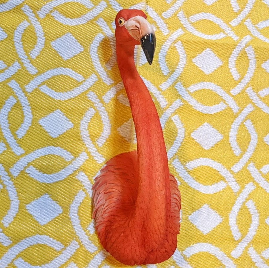 Outdoor Living Hurst House Trading | Large Flamingo Wall Head