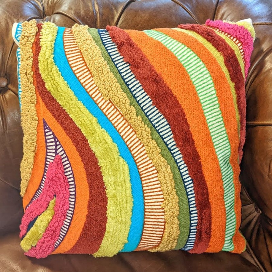 Home Decor Hurst House Trading | Multicolour Recycled Patchwork Cushion