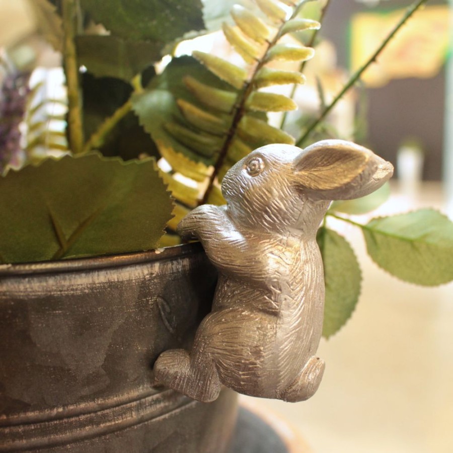 Home Decor Blooming Botanicals | Silver Rabbit Pot Hanger