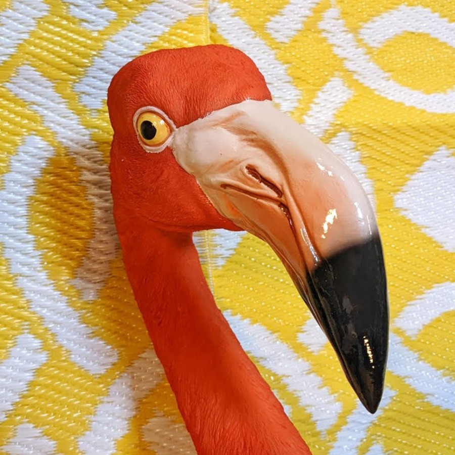 Garden Hurst House Trading | Large Flamingo Wall Head