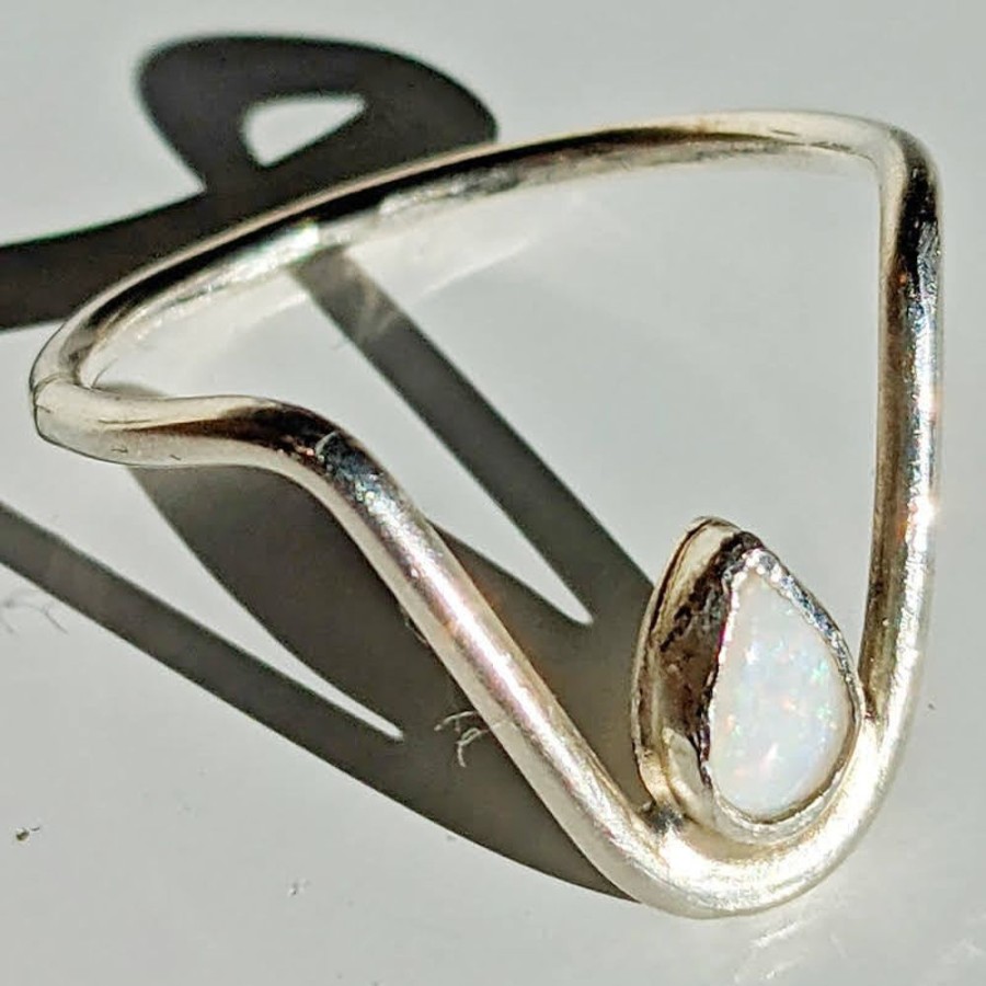 Giftware Fat Fingers | Opal Wishbone Ring