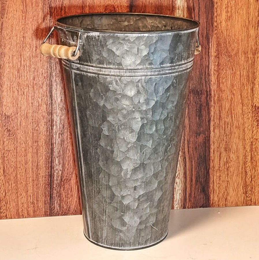 Outdoor Living Blooming Botanicals | Aged Grey Vase 30Cm