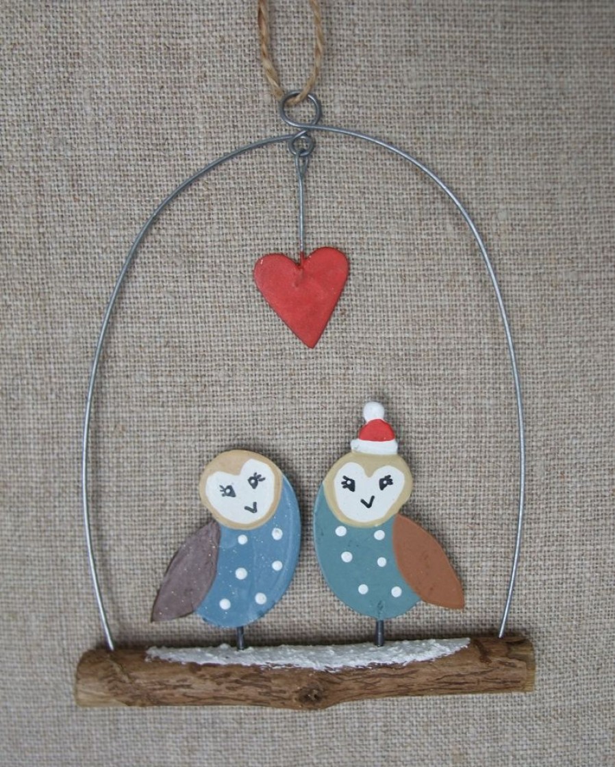 Christmas Hive | Barn Owls Hanging Decoration