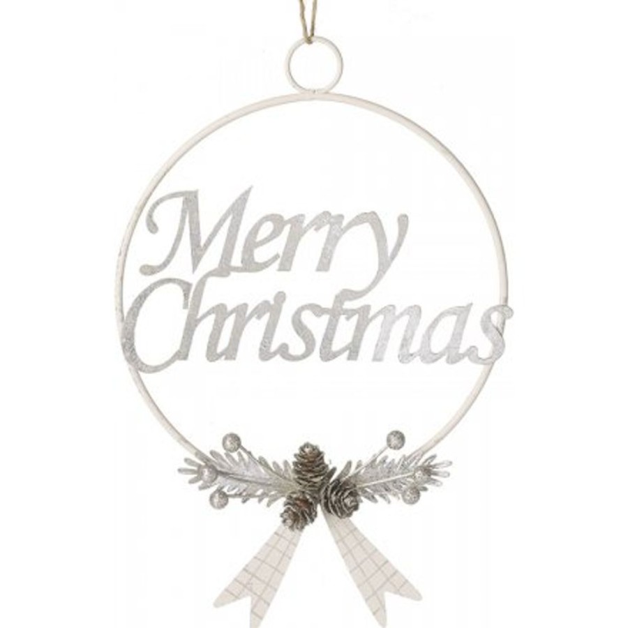 Christmas Hurst House Trading | Script Metal Wreath