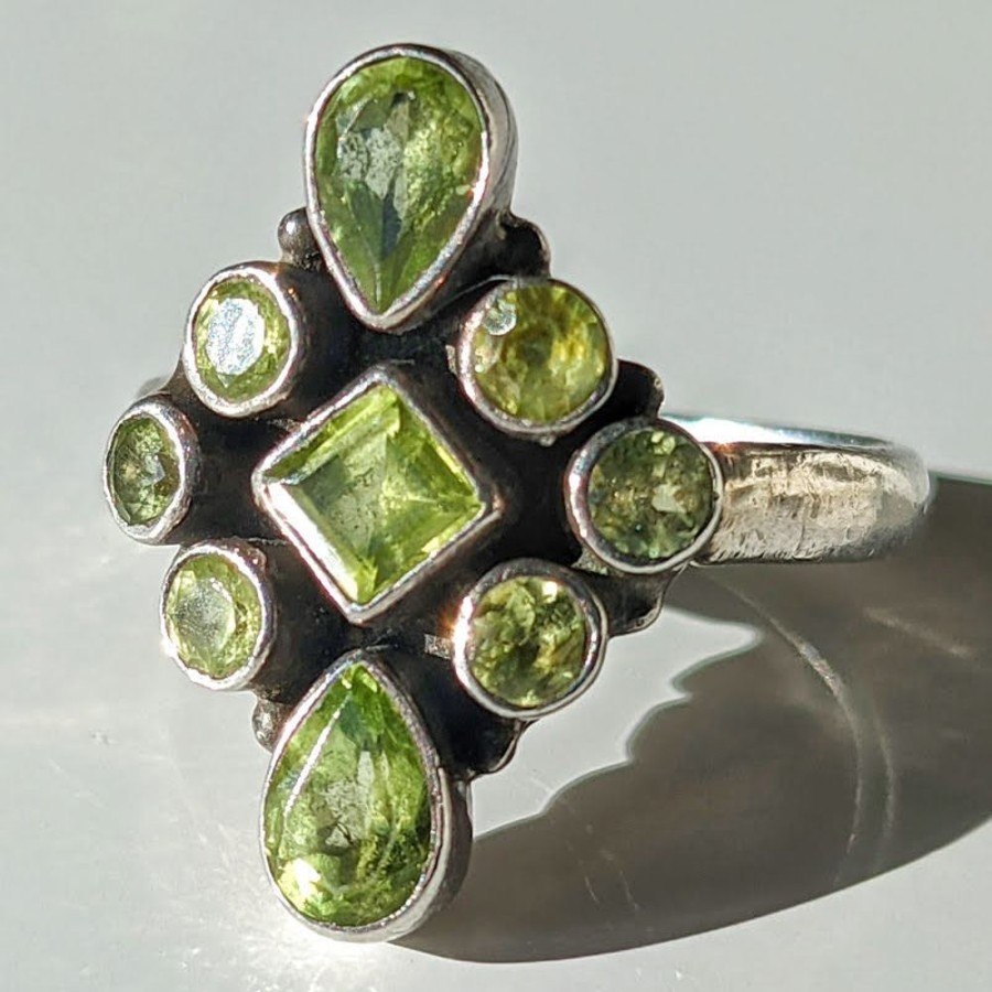 Giftware Fat Fingers | Peridot Cluster Ring