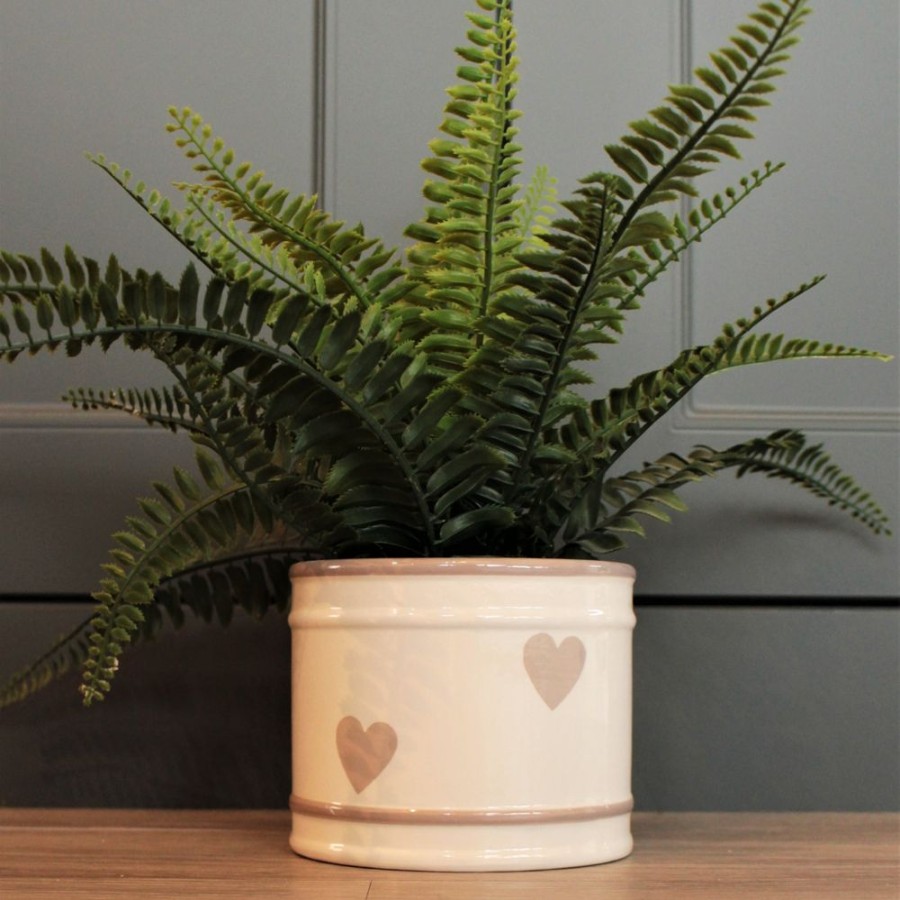 Giftware Blooming Botanicals | Medium Heart Pot