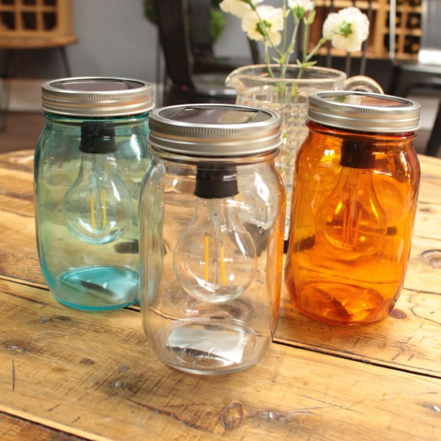 Garden Blooming Botanicals | Solar Light Jars - 3 Colours Available