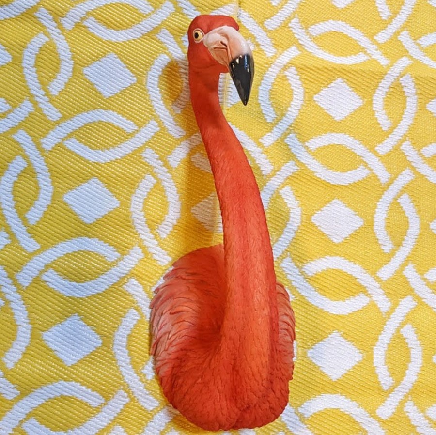 Garden Hurst House Trading | Large Flamingo Wall Head