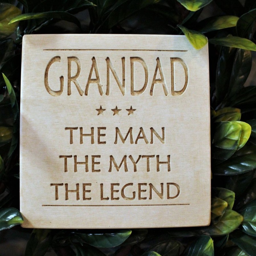 Home Decor Blooming Botanicals | Grandad Legend Wall Plaque