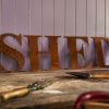 Home Decor JassBerry | Rusty Metal Letters - Shed Sign