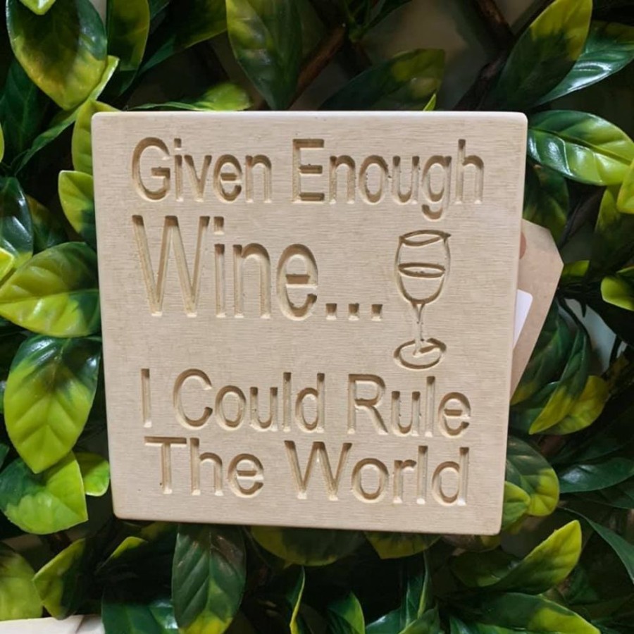 Outdoor Living Blooming Botanicals | Given Enough Wine Wall Plaque