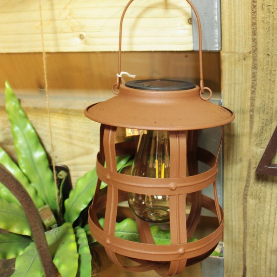 Outdoor Living Blooming Botanicals | Brown Hanging Solar Light